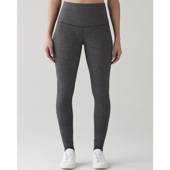 LULULEMON Heathered Grey Cotton Leggings
